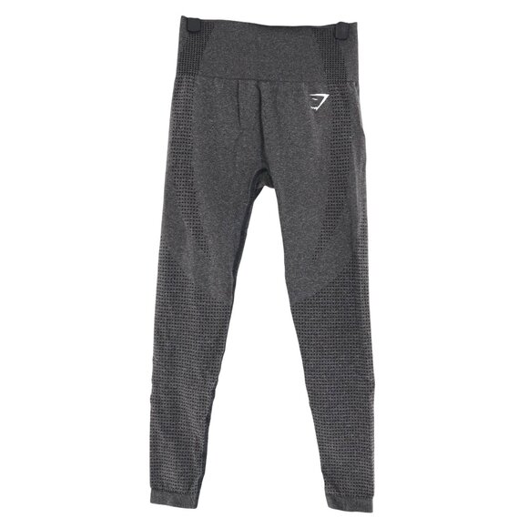 Gymshark High-Waisted Leggings Womens S Charcoal Gray Yoga Exercise Workout Gym - Picture 1 of 14